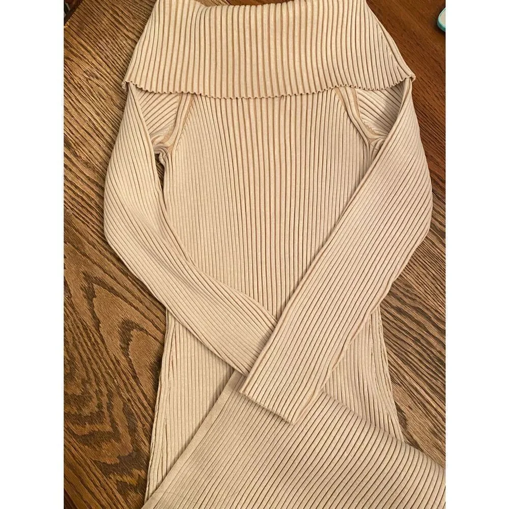 Anthropologie - Off - The - Shoulder Sweater Midi Dress